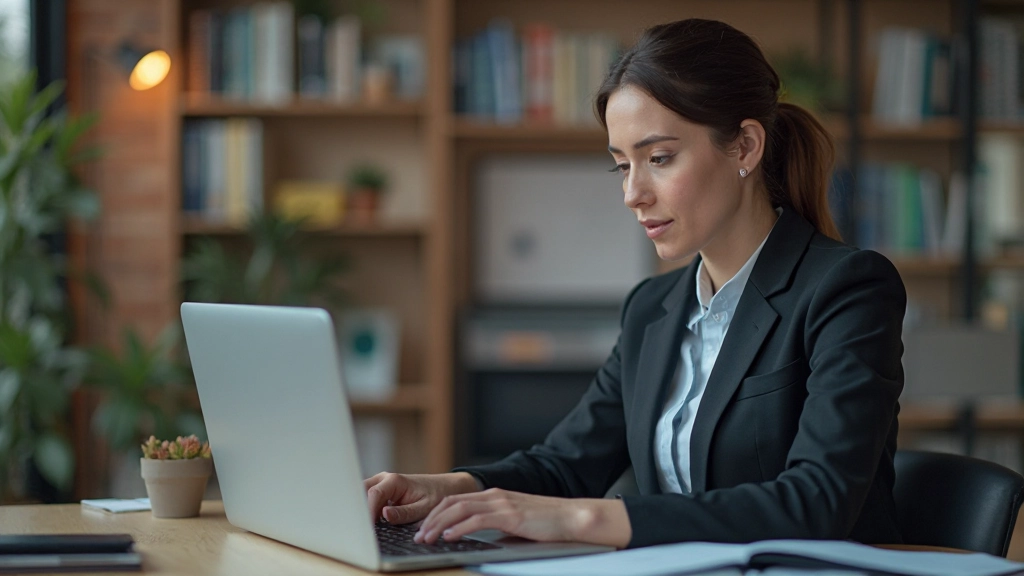 Деловой человек анализирует данные на рабочем месте