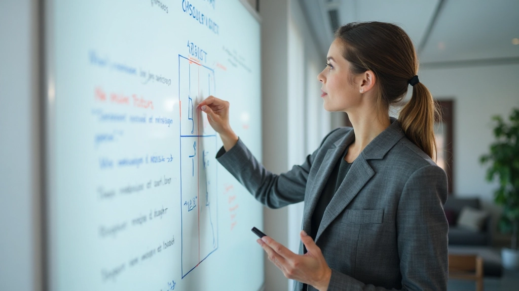 Профессиональная женщина работает с приоритетными задачами